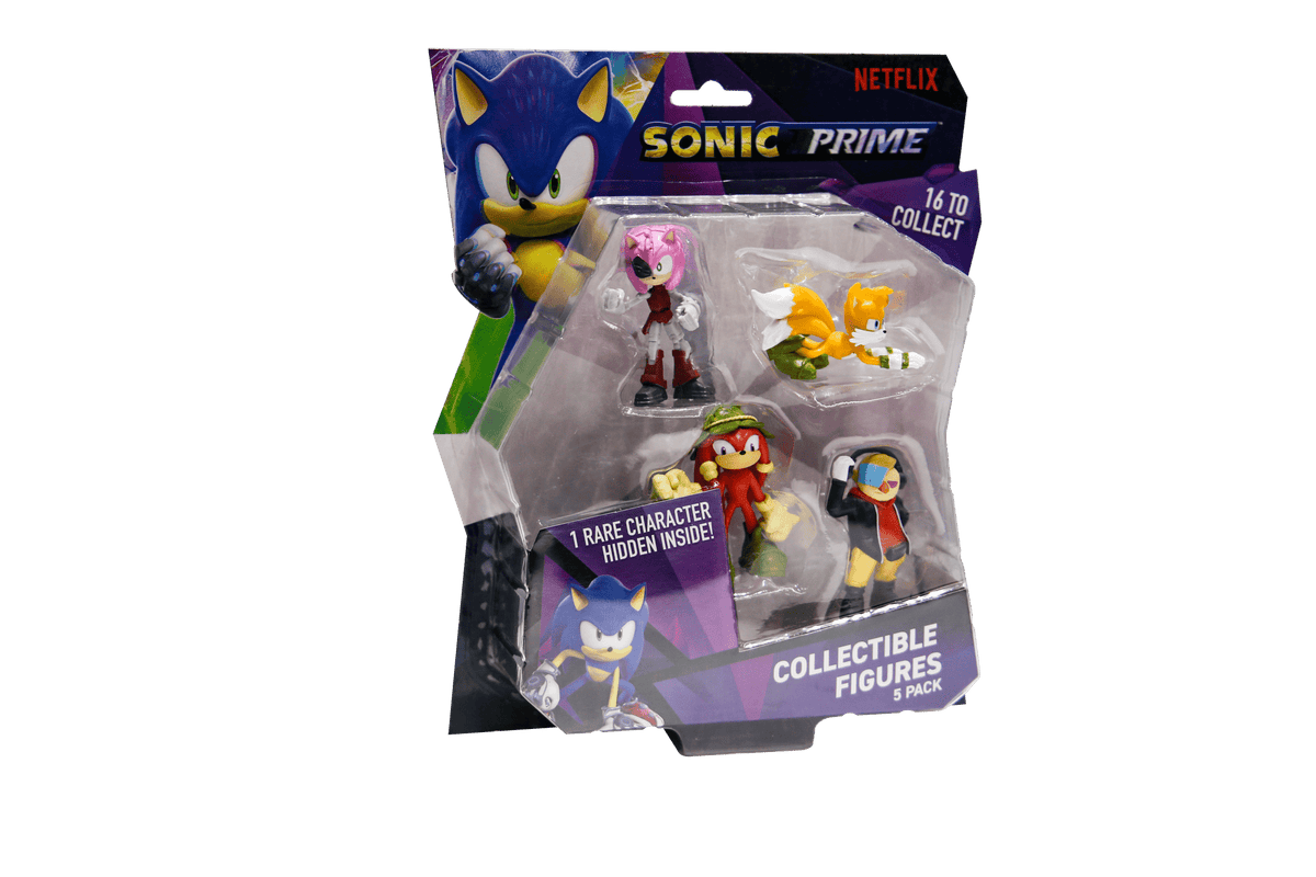 P.M.I. SONIC PRIME- 5 PACK - 1 RARE HIDDEN CHARACTER 6,5CM [ASSORTED] (S1) 7290117585368