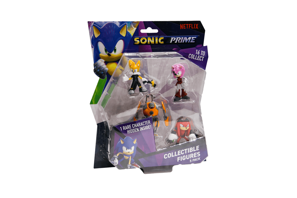 P.M.I. SONIC PRIME- 5 PACK - 1 RARE HIDDEN CHARACTER 6,5CM [ASSORTED] (S1) 7290117585368
