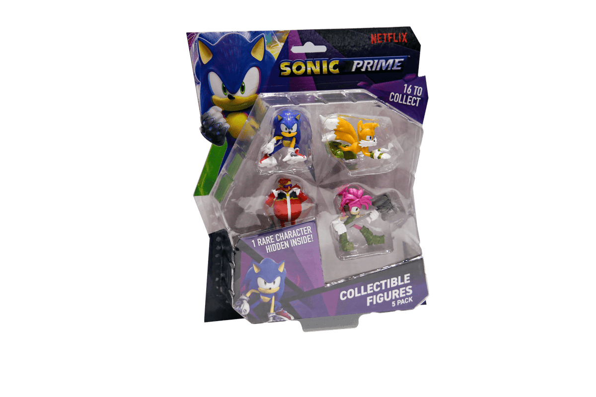 P.M.I. SONIC PRIME- 5 PACK - 1 RARE HIDDEN CHARACTER 6,5CM [ASSORTED] (S1) 7290117585368