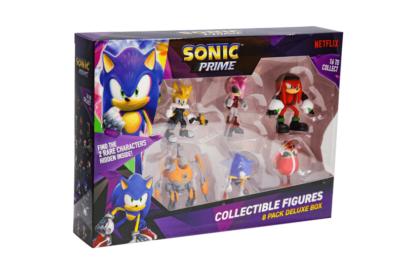 P.M.I. SONIC PRIME- 8 PACK - 2 RARE HIDDEN CHARACTERS 6,5CM [ASSORTED] (S1) - DAMAGED BOX 3200000004382