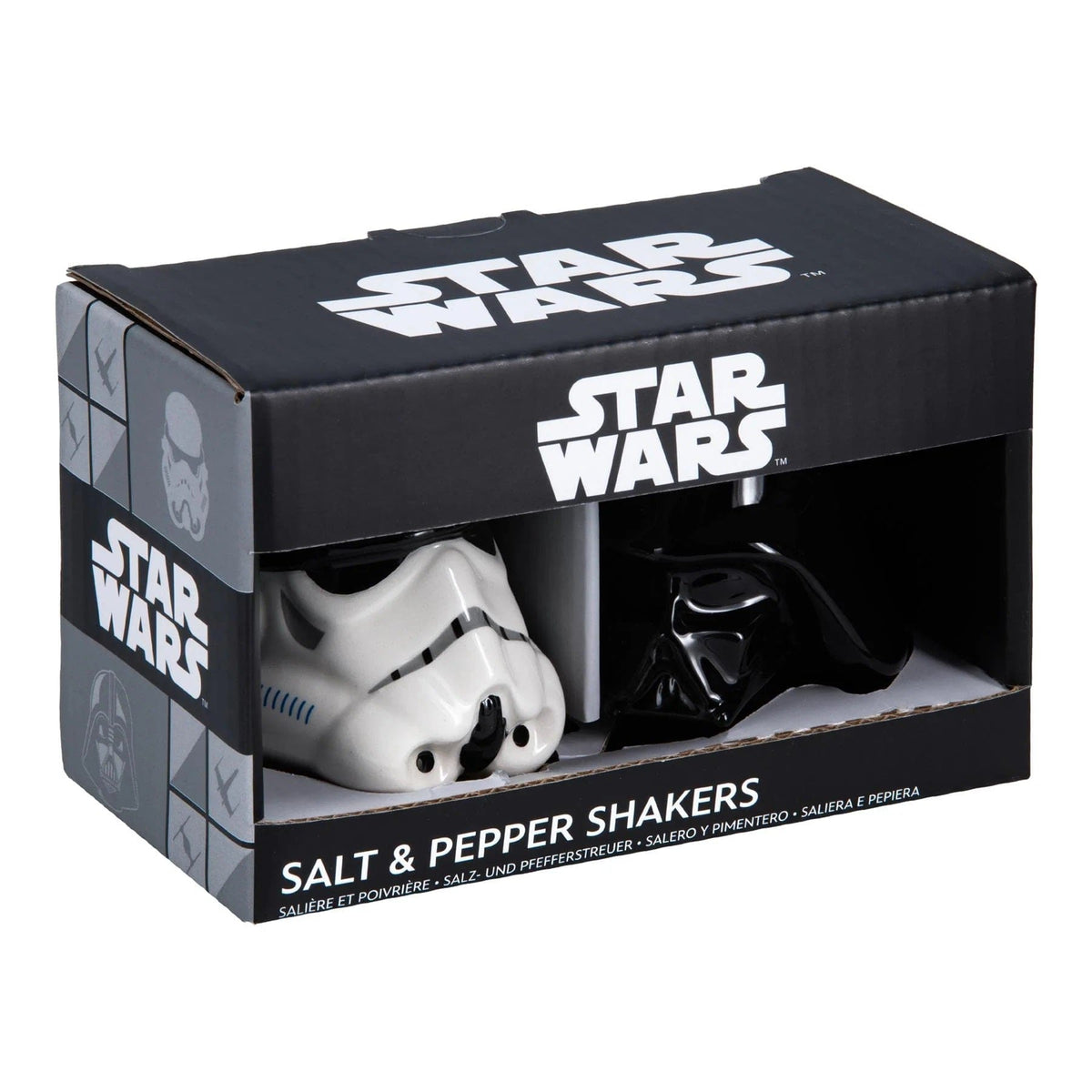 PALADONE DARTH VADER AND STORMTROOPER SALT AND PEPPER SHAKE 5056577737233