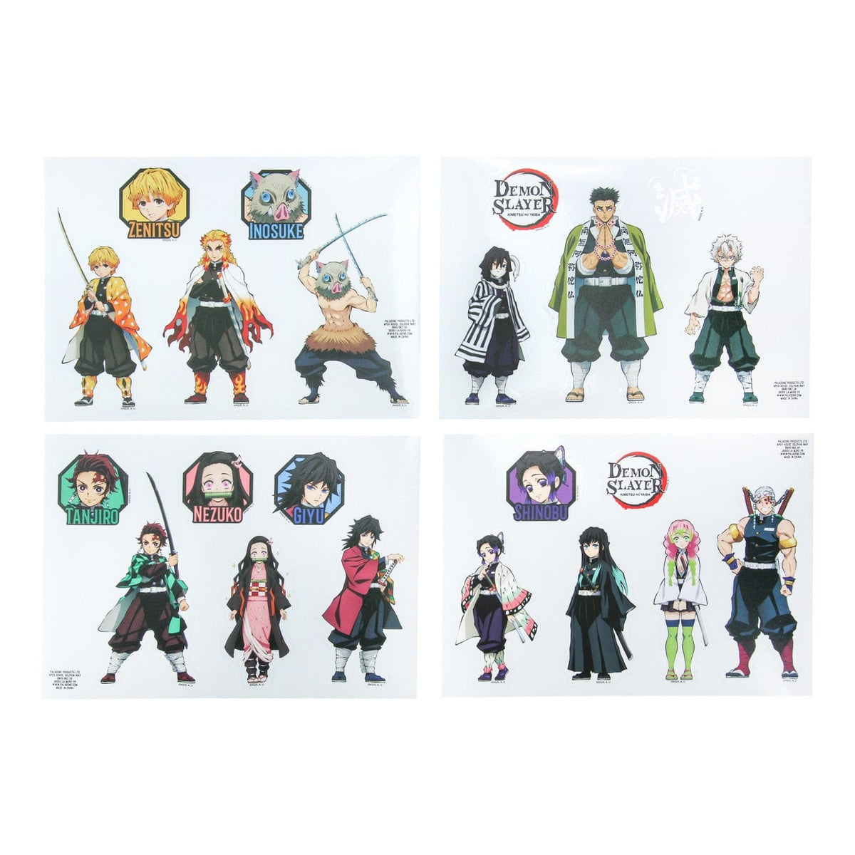 PALADONE DEMON SLAYER DECALS 5056577714432