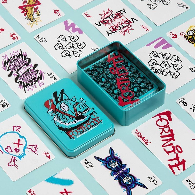PALADONE FORTNITE PLAYING CARDS IN TIN 5056577755039