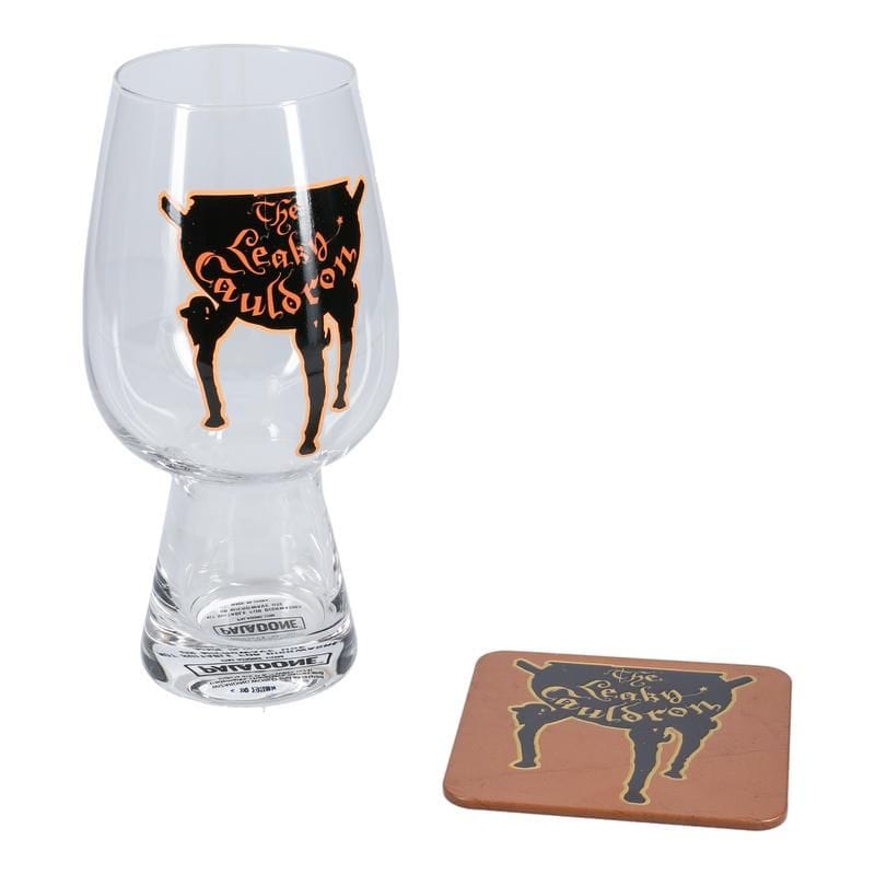 PALADONE LEAKY CAULDRON GLASS AND COASTER SET 5056577716955