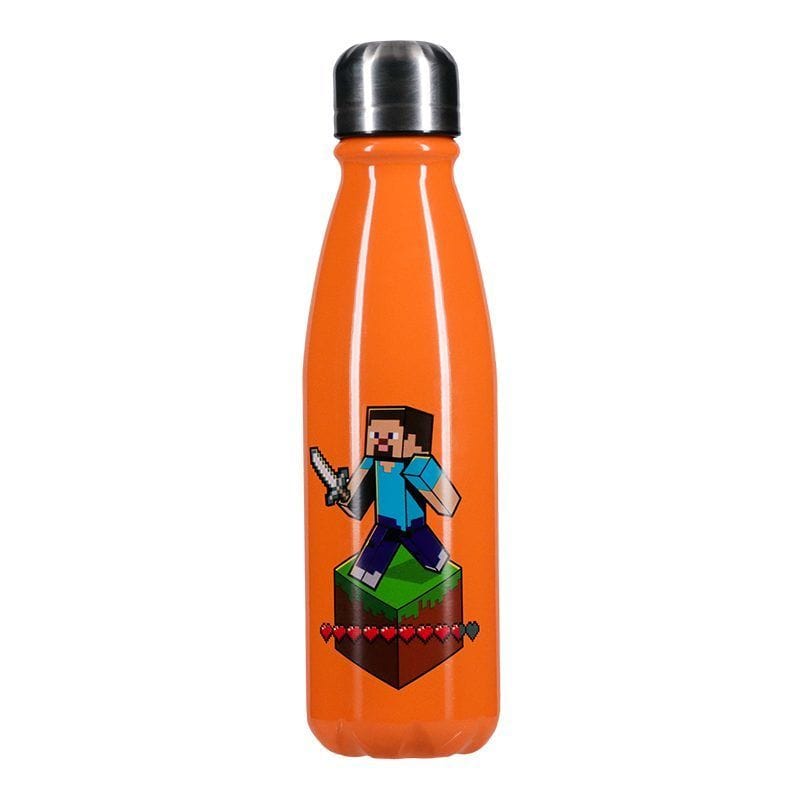PALADONE MINECRAFT ALUMINIUM WATER BOTTLE 600ML V2 5056577718850