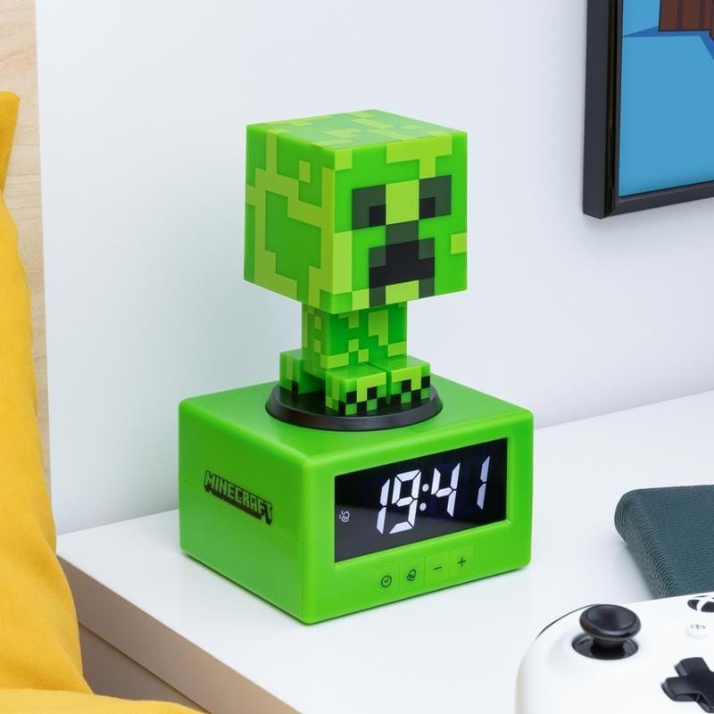 PALADONE MINECRAFT CREEPER ICON ALARM CLOCK 5056577711165