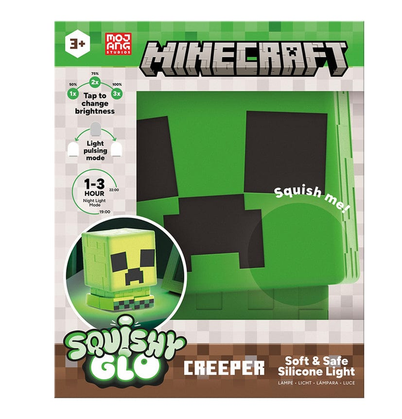 PALADONE Minecraft creeper squishyglo silicone light rechargeable 5056577757651