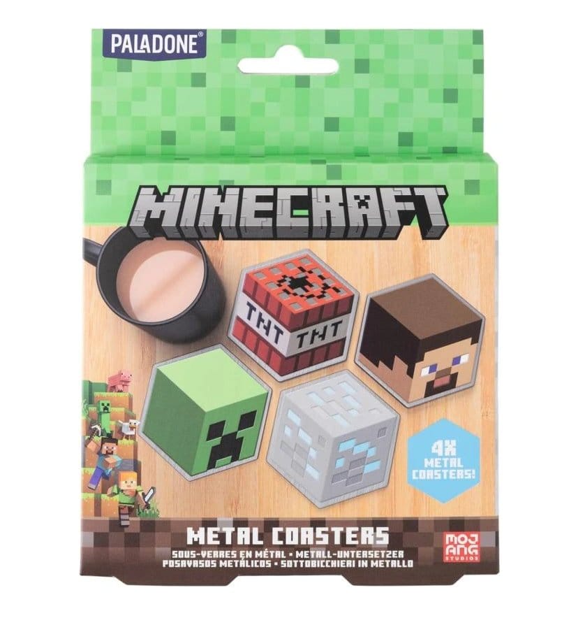 PALADONE Minecraft Metal Coasters 5056577739473