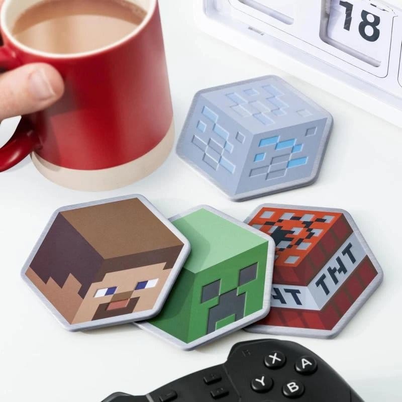 PALADONE Minecraft Metal Coasters 5056577739473