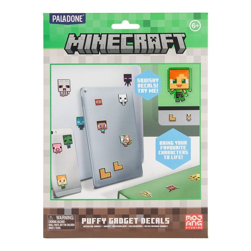 PALADONE MINECRAFT PUFFY GADGET DECALS 5056577734423