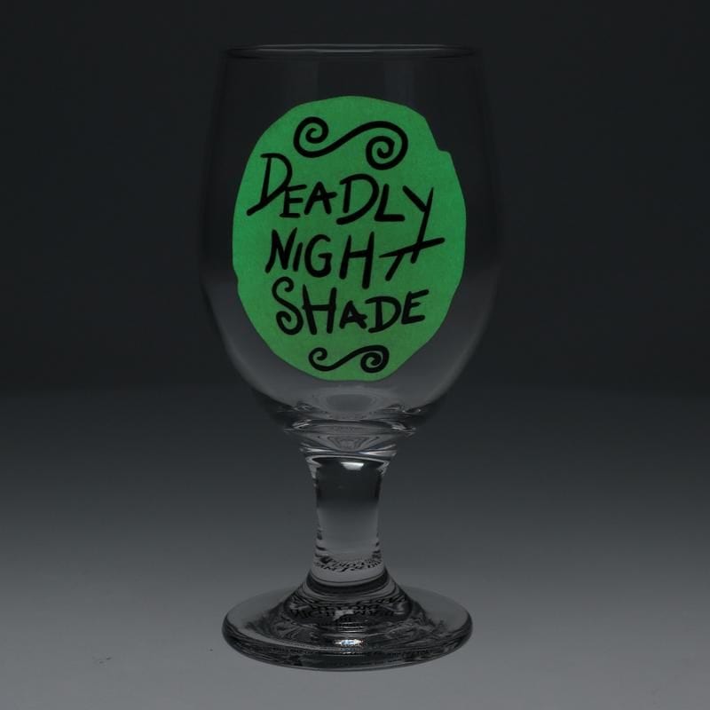 PALADONE NIGHTMARE BEFORE CHRISTMAS GLOW IN THE DARK GLASS 5056577708998