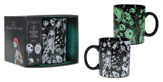 PALADONE NIGHTMARE BEFORE CHRISTMAS GLOW IN THE DARK MUG XL 5056577708981