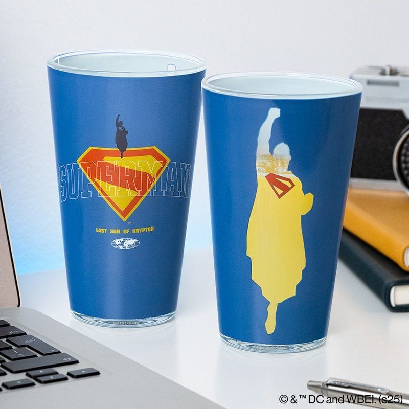 PALADONE SUPERMAN GLASS 5056577759525