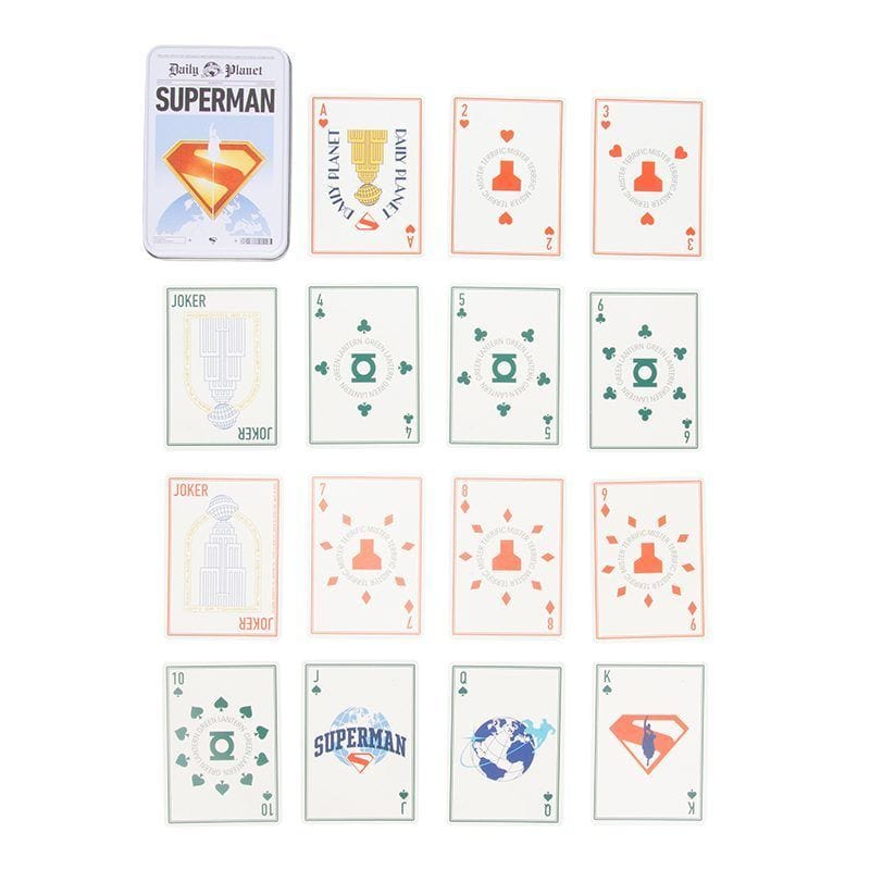 PALADONE SUPERMAN PLAYING CARDS IN A TIN 5056577757019
