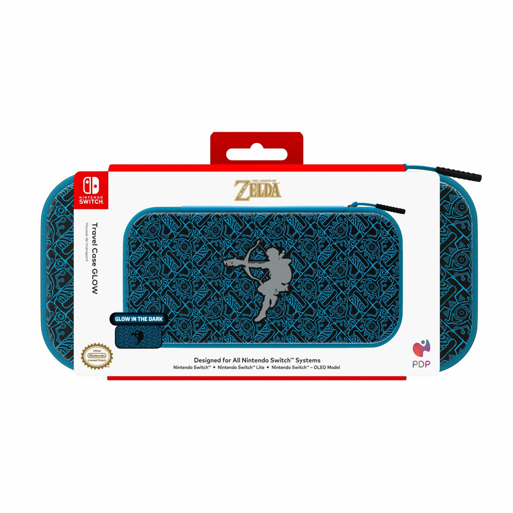PDP NINTENDO SWITCH DELUXE TRAVEL CASE – LINK GLOW IN THE DARK – igabiba