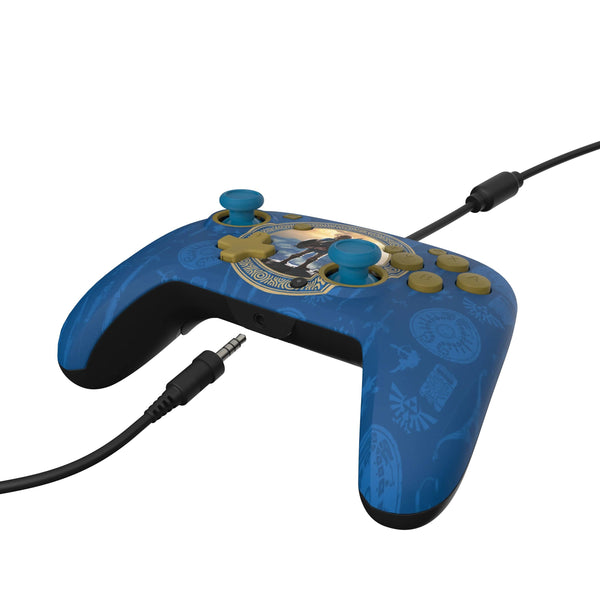 PDP NINTENDO SWITCH WIRED CONTROLLER REMATCH - HYRULE BLUE