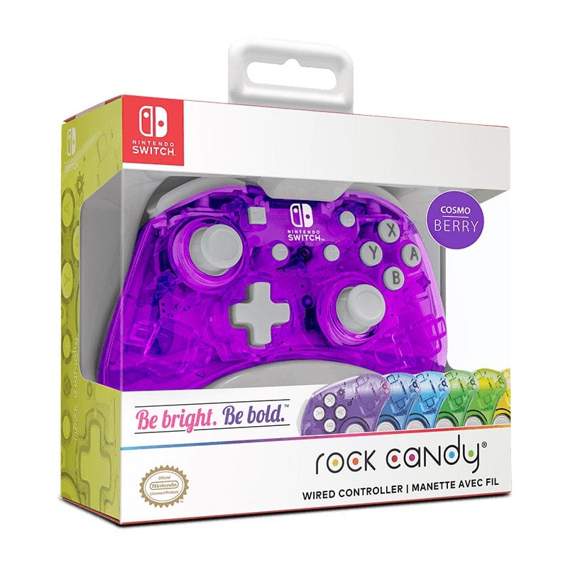 PDP NINTENDO SWITCH WIRED CONTROLLER ROCK CANDY MINI COSMOBERRY 708056066598