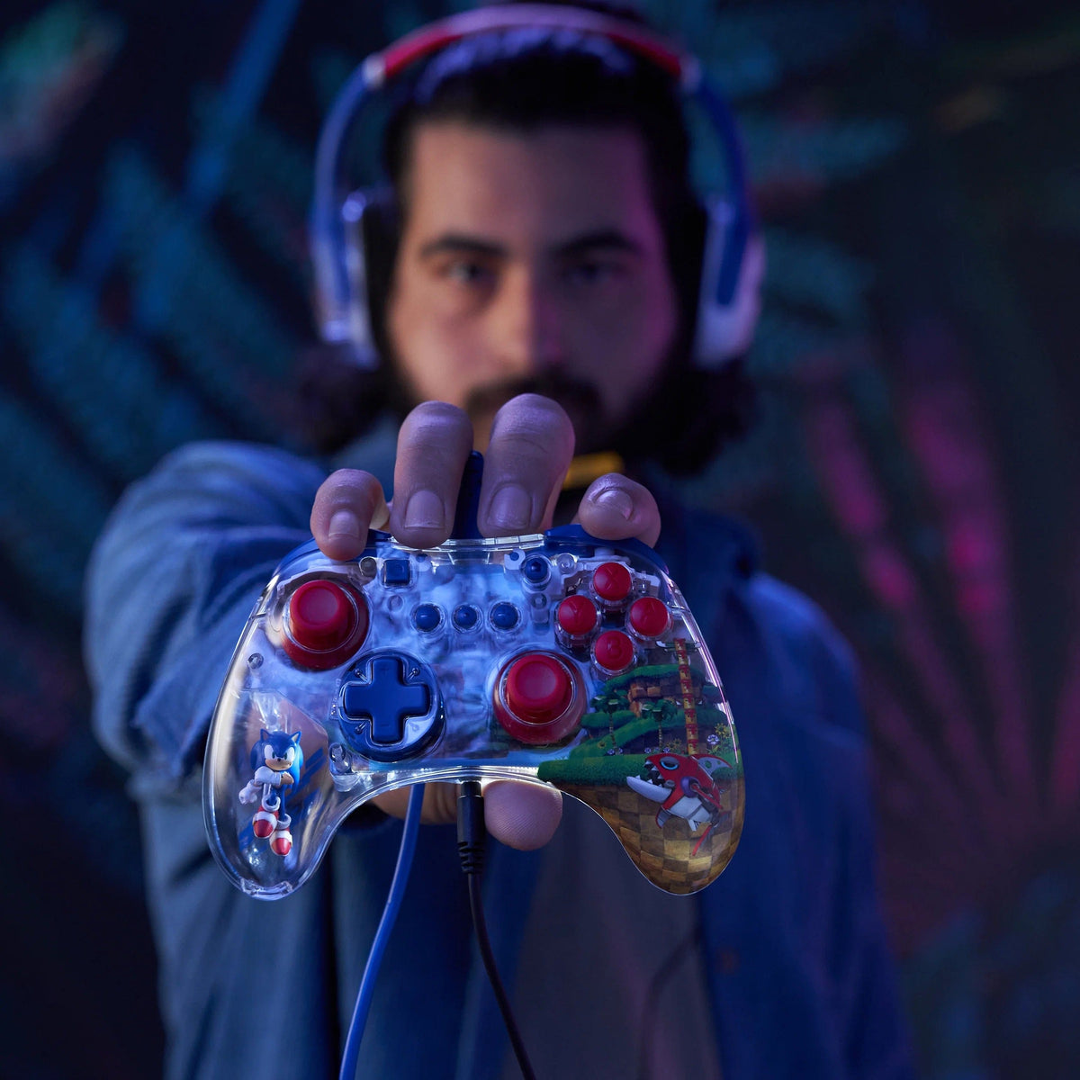 PDP REALMZ™ WIRED CONTROLLER - SONIC GREEN HILL ZONE 708056072285