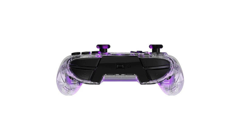 PDP SWITCH 2 & 1 AFTERGLOW DELUXE CONTROLLER WIRELESS - TRANSPARENT 708056066062