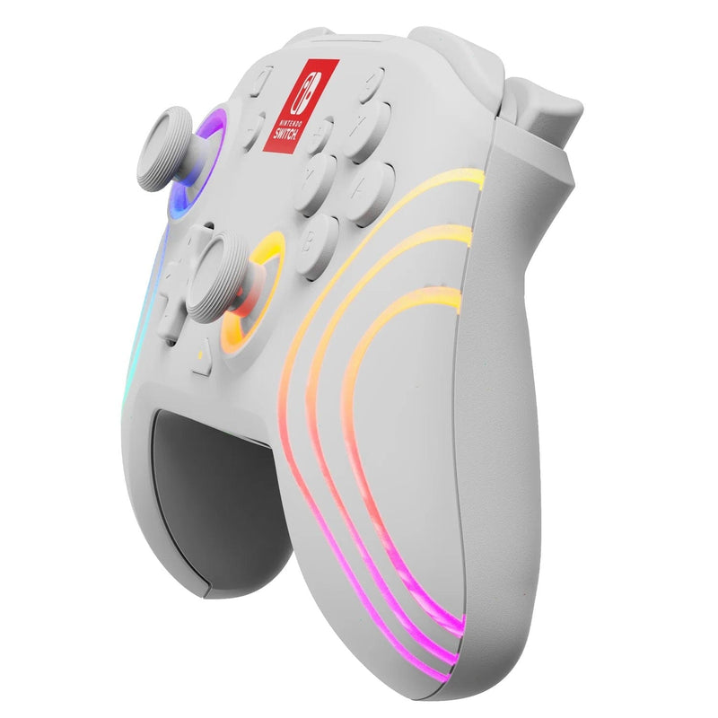 PDP SWITCH 2 & 1 AFTERGLOW WAVE WIRELESS CONTROLLER - WHITE 708056073893