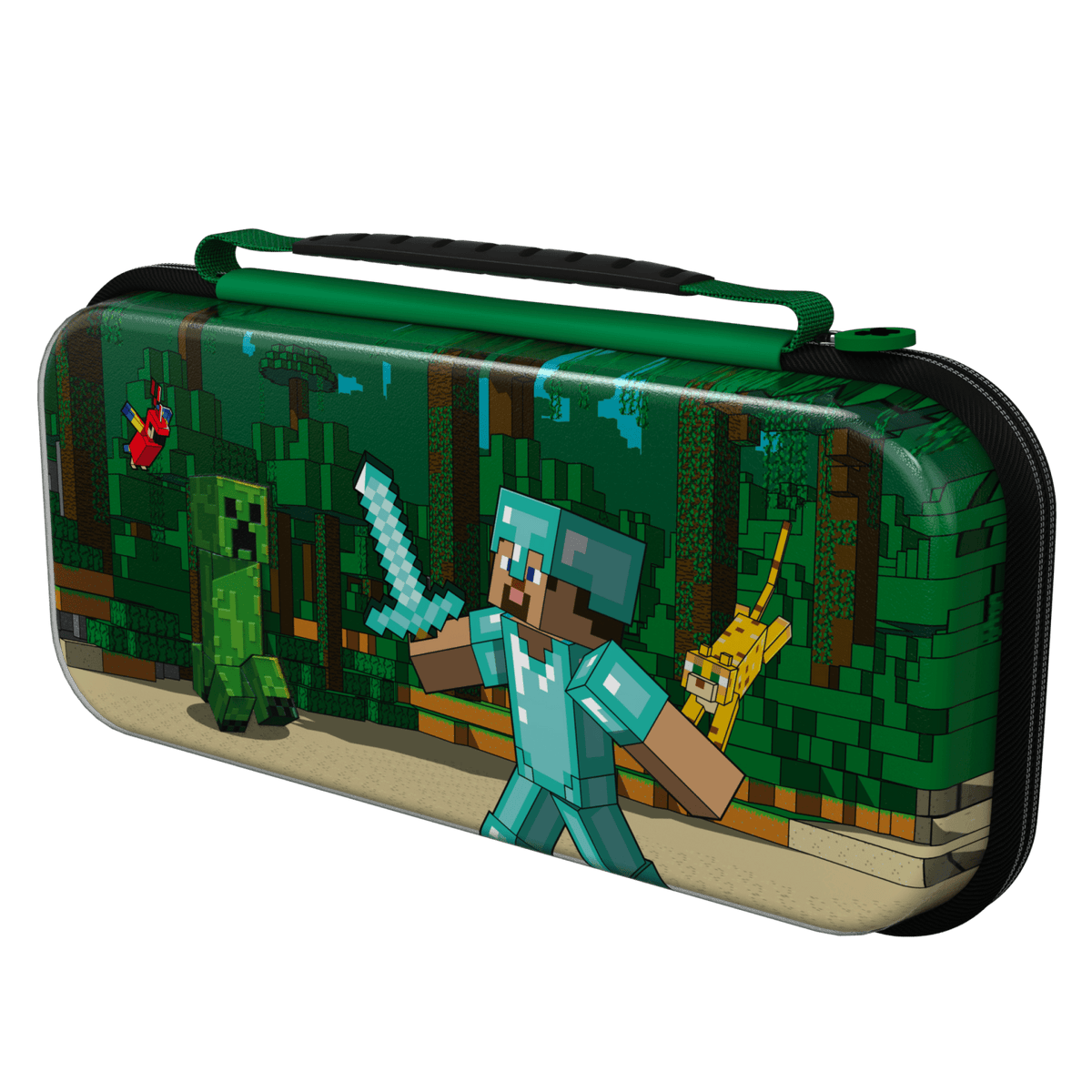 PDP SWITCH TRAVEL CASE – MINECRAFT FOREST BATTLE 708056073268