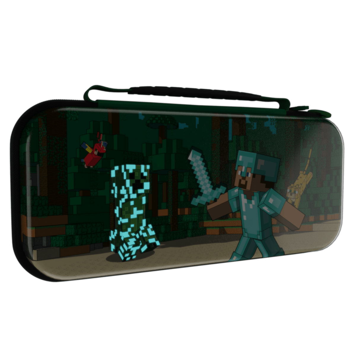 PDP SWITCH TRAVEL CASE – MINECRAFT FOREST BATTLE 708056073268