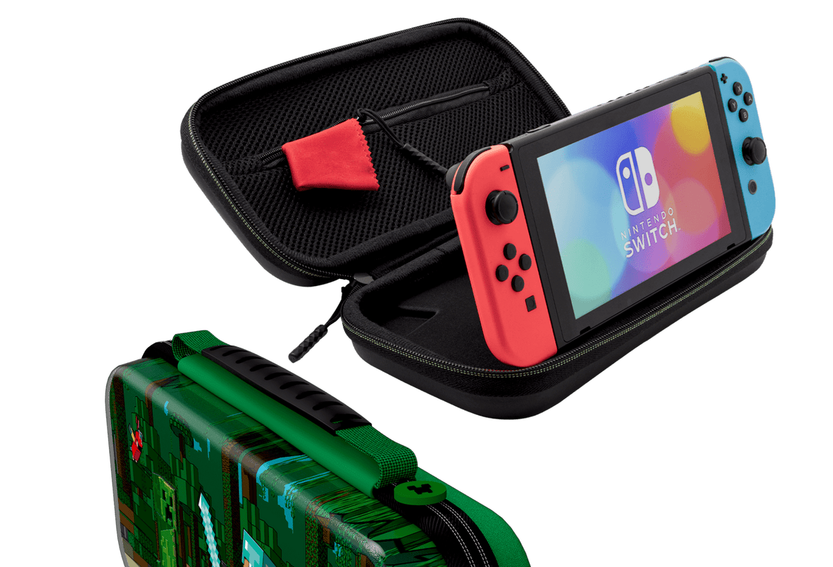 PDP SWITCH TRAVEL CASE – MINECRAFT FOREST BATTLE 708056073268