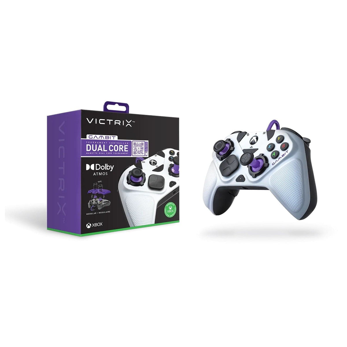 PDP VICTRIX GAMBIT CONTROLLER TOURNAMENT WIRED FOR XBOX SERIES X, WHITE 708056067267