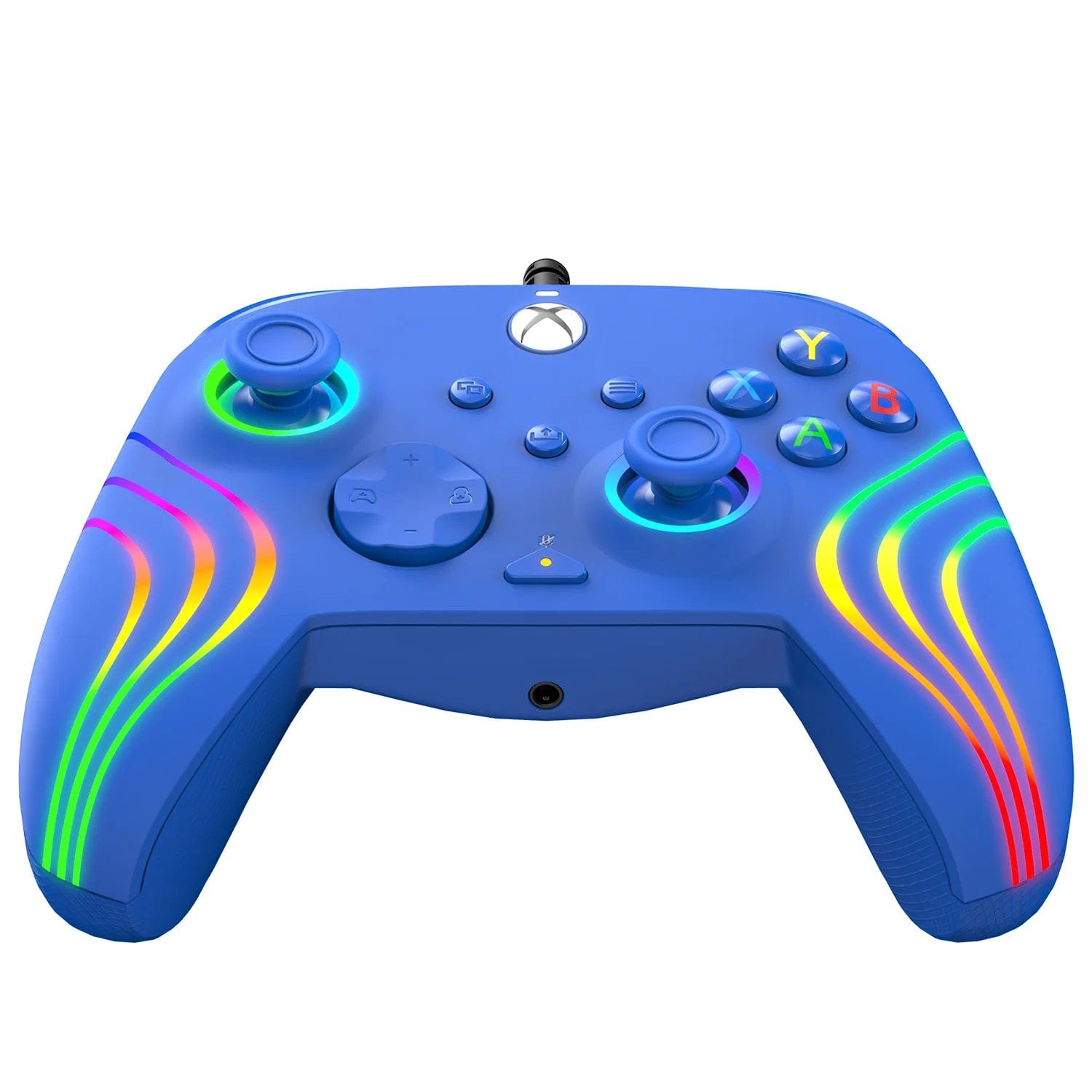PDP XBOX WIRED CONTROLLER AFTERGLOW WAVE BLUE – igabiba