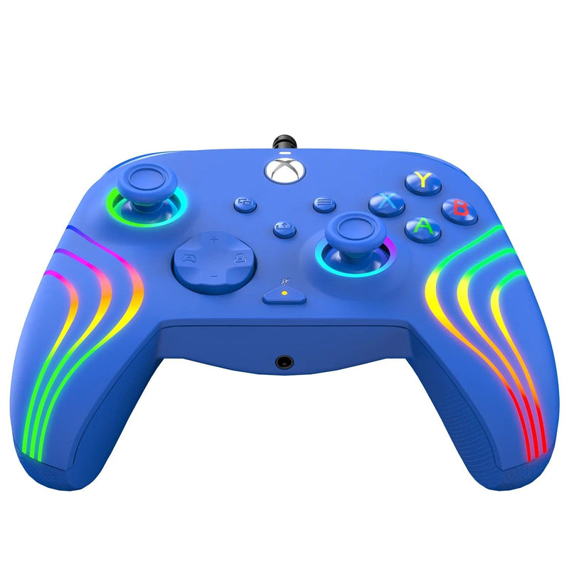 PDP XBOX WIRED CONTROLLER AFTERGLOW WAVE BLUE 708056071783