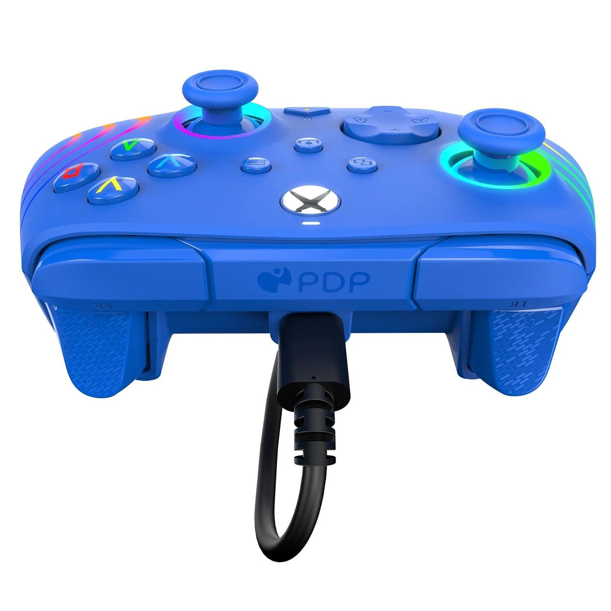 PDP XBOX WIRED CONTROLLER AFTERGLOW WAVE BLUE 708056071783