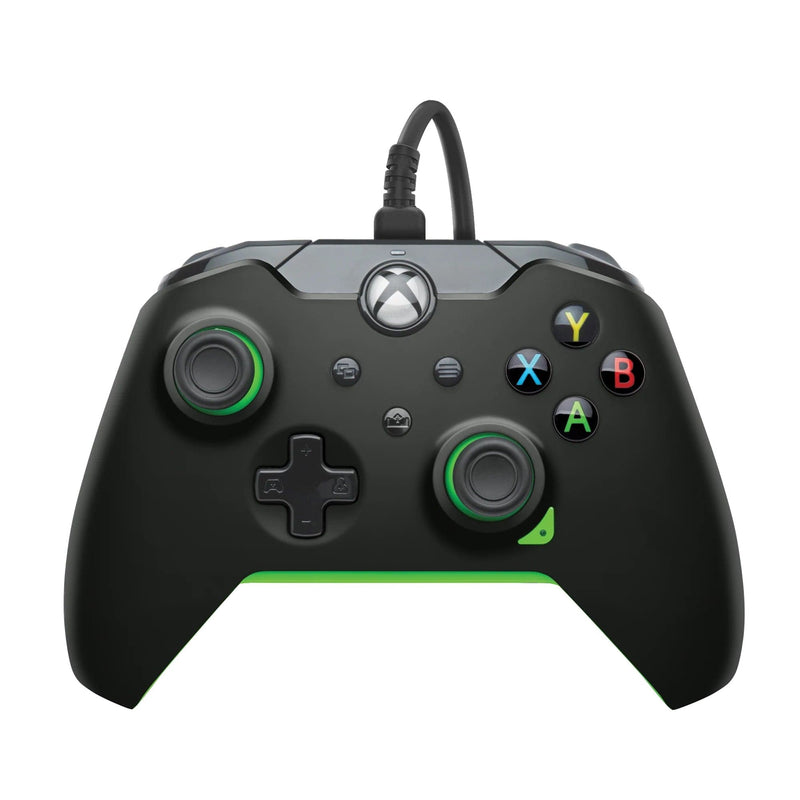 PDP XBOX WIRED CONTROLLER BLACK - NEON (GREEN) 708056069094