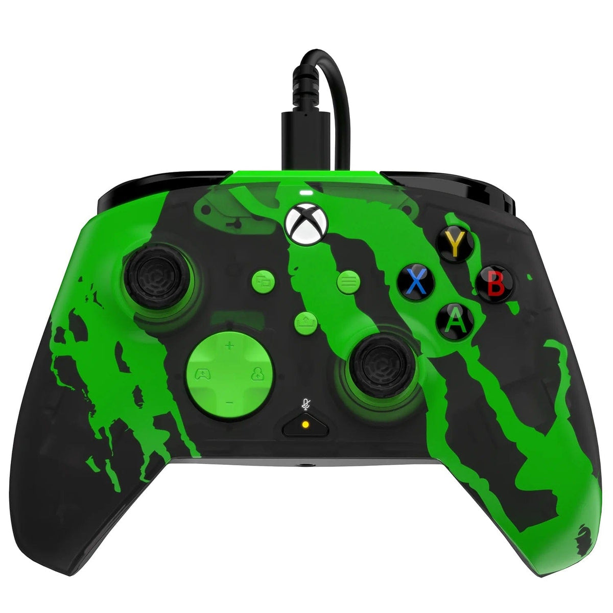 PDP XBOX WIRED CONTROLLER REMATCH - JOLT GREEN GLOW IN THE DARK 708056071424