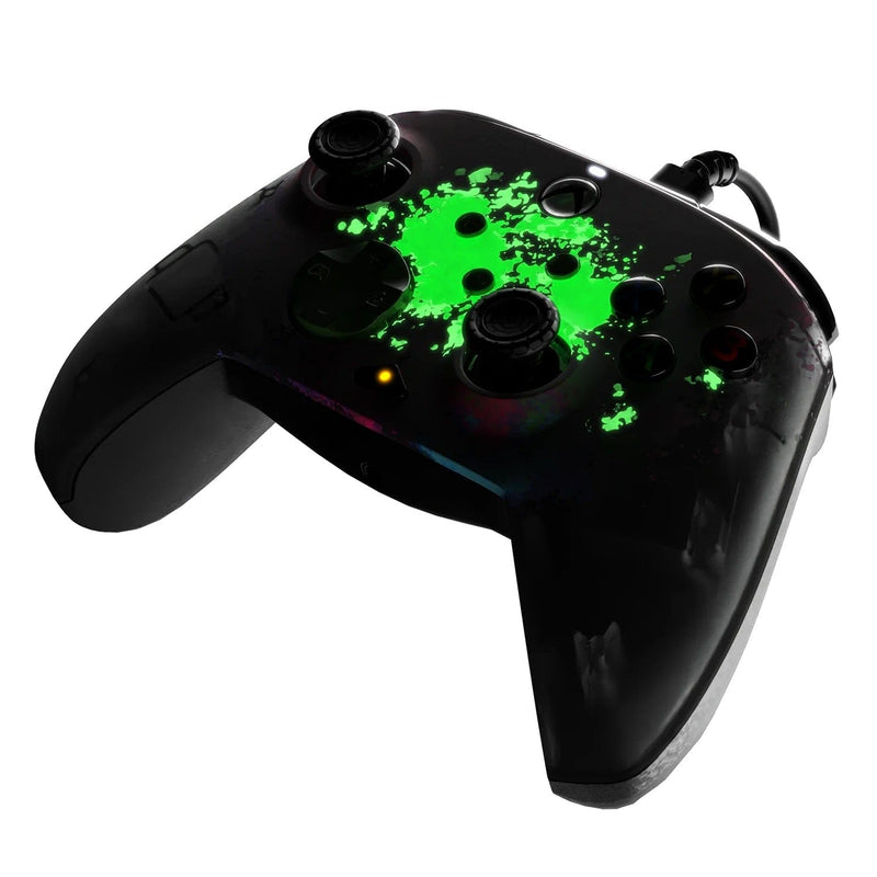 PDP XBOX WIRED CONTROLLER REMATCH - SPACE DUST GLOW IN THE DARK 