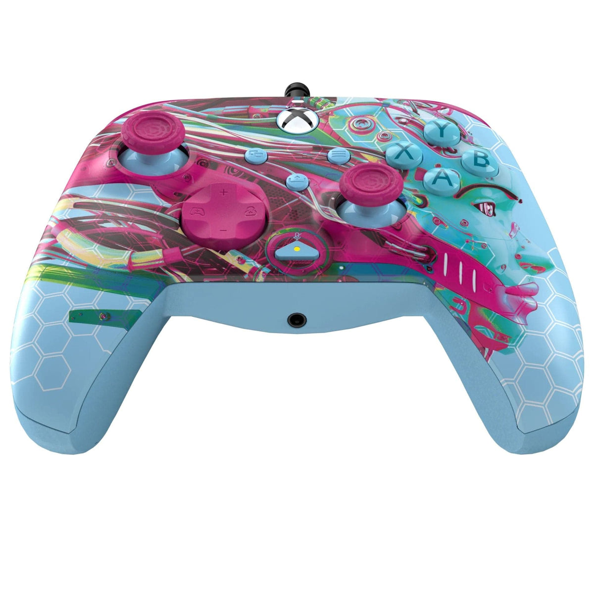 PDP XBOX WIRED REMATCH CONTROLLER - ANDROID DREAMS GLOW IN THE DARK 708056072629