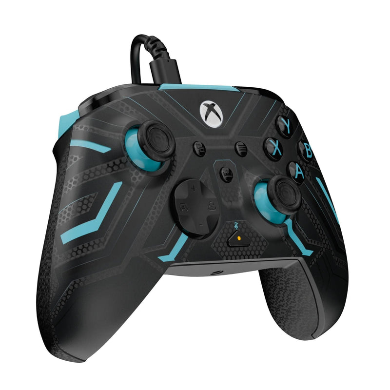 PDP XBOX WIRED REMATCH CONTROLLER - TITAN STEEL GLOW IN THE DARK 708056072650