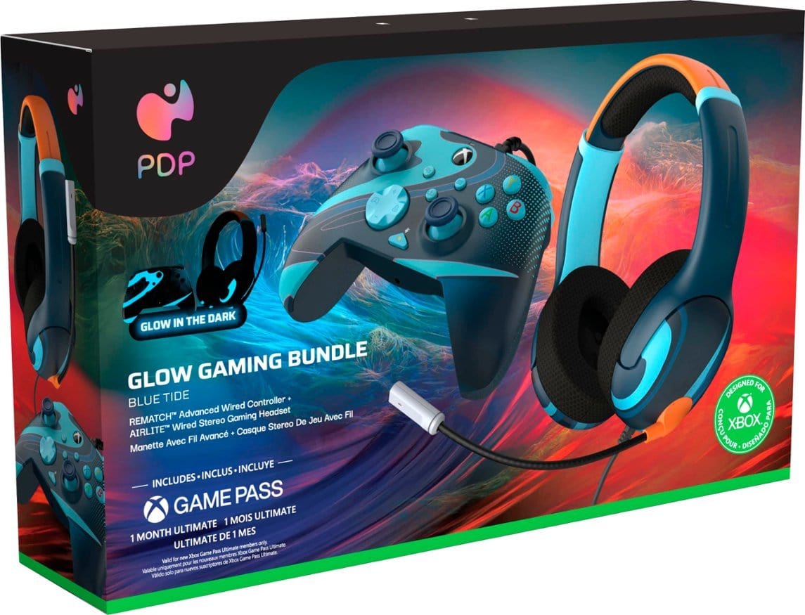 PDP XBX - REMATCH + AIRLITE BUNDLE - BLUE TIDE 708056072087