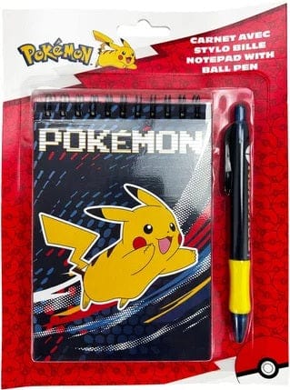 POKEMON - PIKACHU - SPIRAL NOTEBOOK AND BALLPOINT PEN 3701638707756