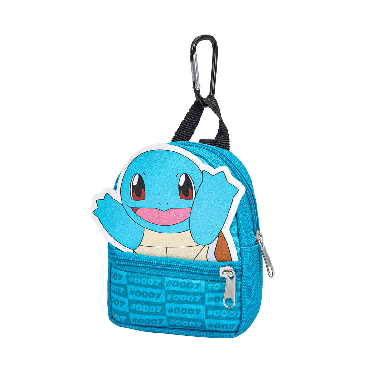 POKEMON - SQUIRTLE MINI BACKBACK WITH CARABINER 9CM 3701638733687