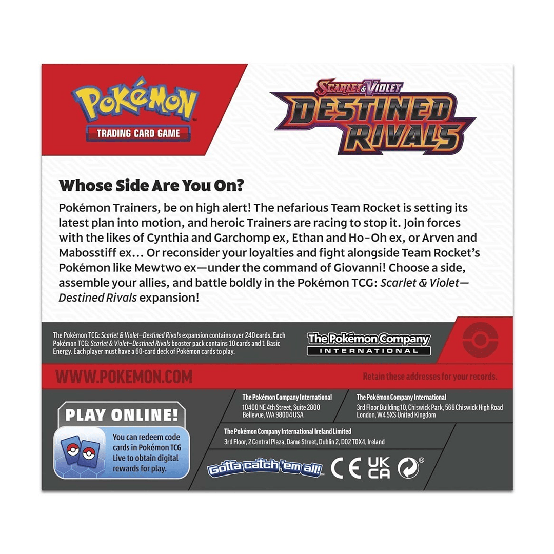 POKEMON TCG: Scarlet & Violet: Destined Rivals - Booster Box 196214111189