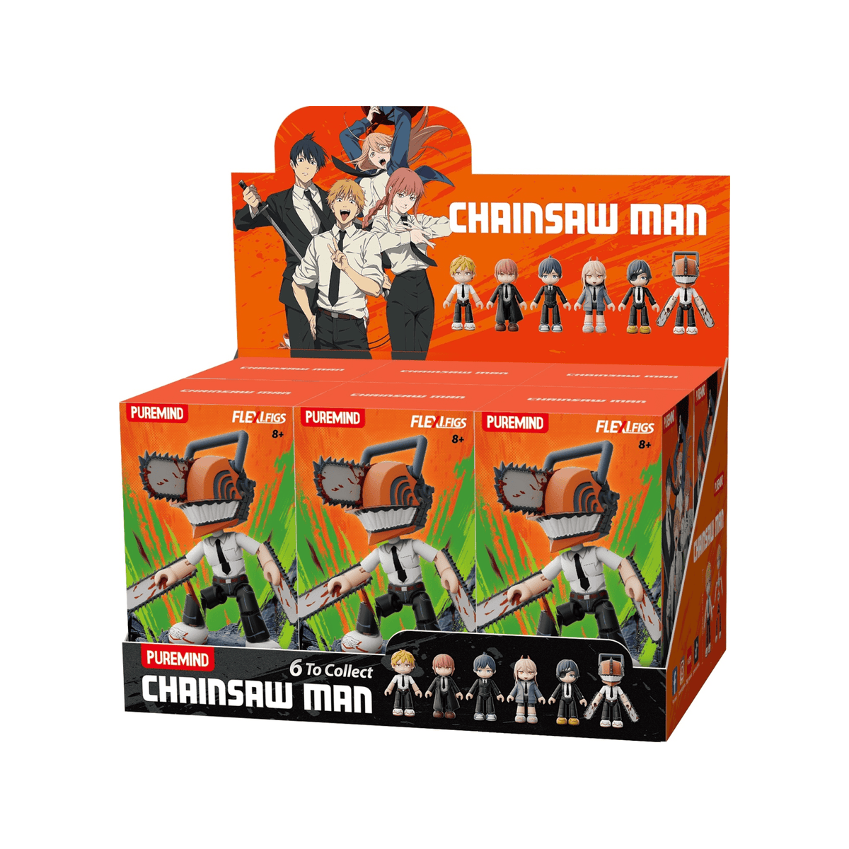 PUREMIND: CHAINSAW MAN - FLEXI FIGS DEMON HUNTER SQUAD (ASSORTED) 6973817325441