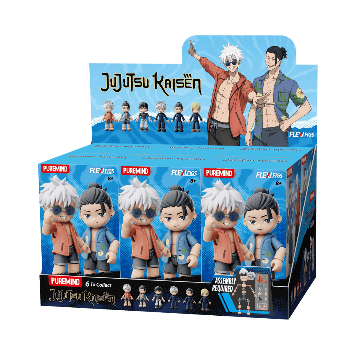 PUREMIND: JUJUTSU KAISEN - FLEXI FIGS HIDDEN INVENTORY SERIES (ASSORTED) 6973817325809