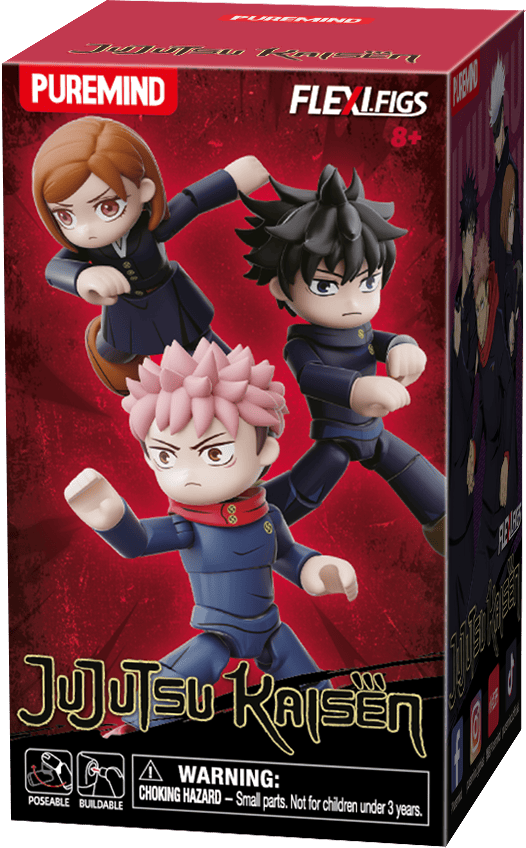 PUREMIND: JUJUTSU KAISEN - FLEXI FIGS - TOTAL ASSAULT SERIES (ASSORTED) 6973817325168