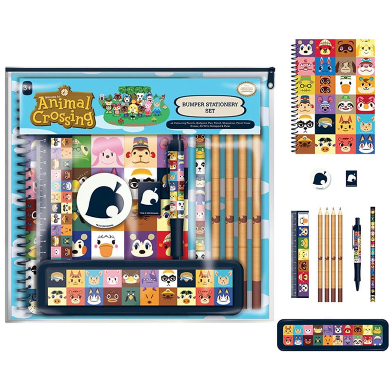 PYRAMID ANIMAL CROSSING (VILLAGERS SQUARE) BUMPER STATIONERY SET 5051265733887