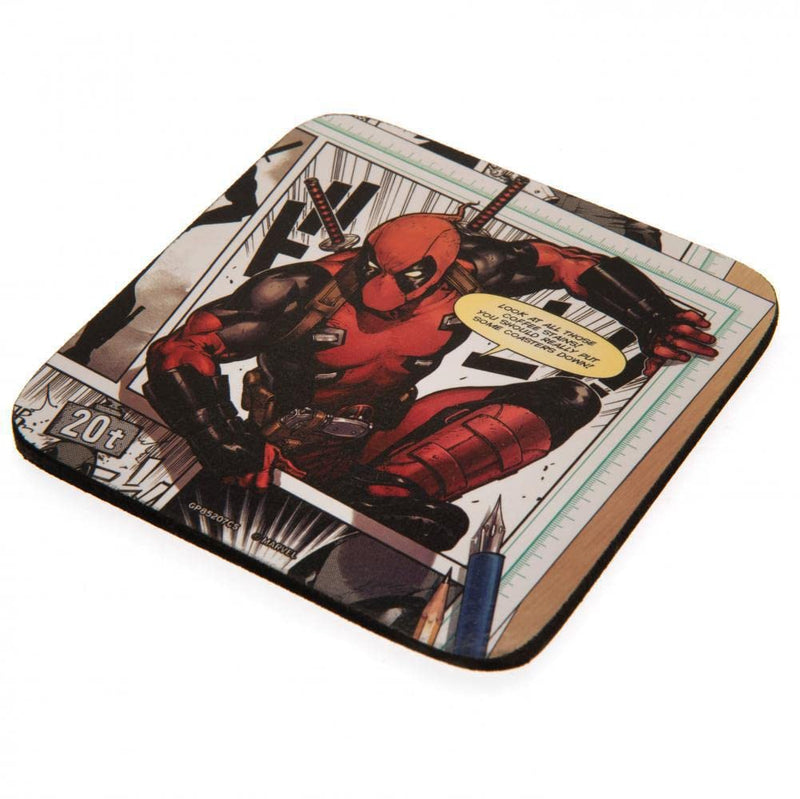 PYRAMID DEADPOOL (MERC GOALS) MUG COASTER & KEYCHAIN SET 5050293852072