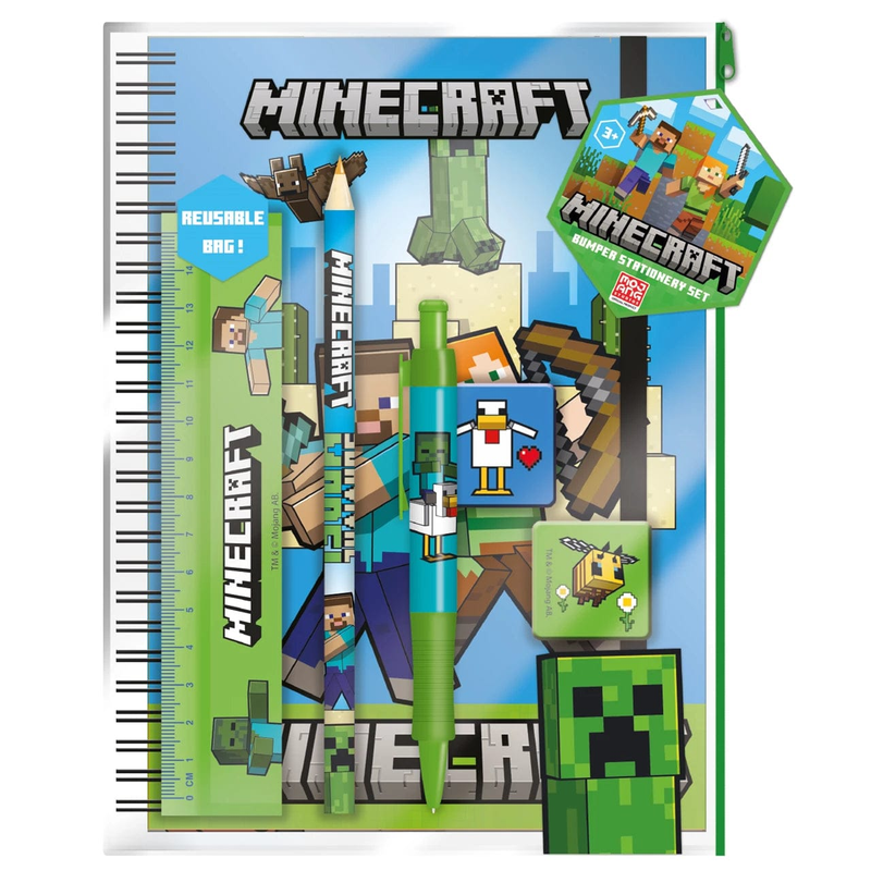 PYRAMID DST MINECRAFT A5 BUMPER STATIONERY SET 5407009691218