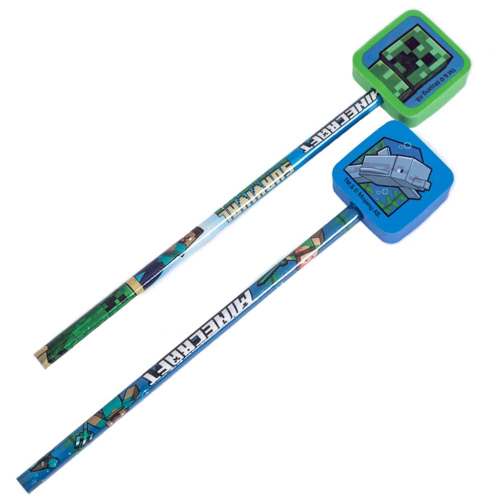 PYRAMID DST MINECRAFT PENCILS WITH TOPPERS 5407009691263