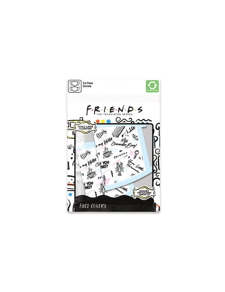 PYRAMID FRIENDS (PHRASES) FACE MASK 2 PACK 5050293855745
