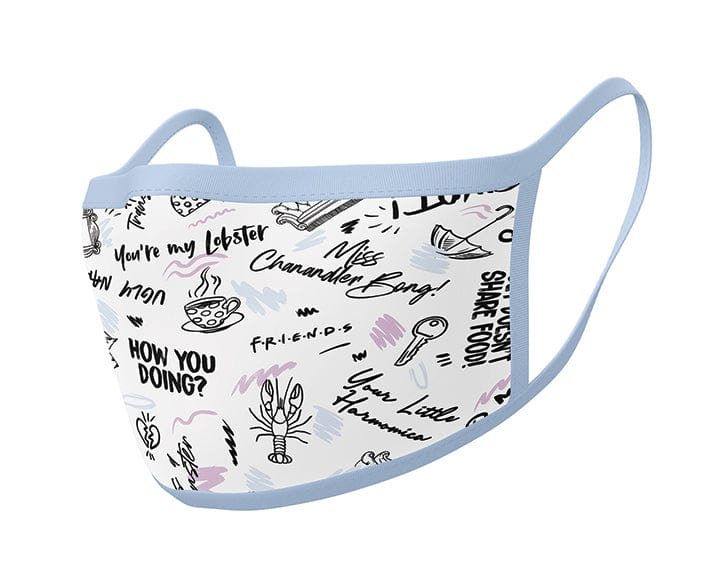 PYRAMID FRIENDS (PHRASES) FACE MASK 2 PACK 5050293855745