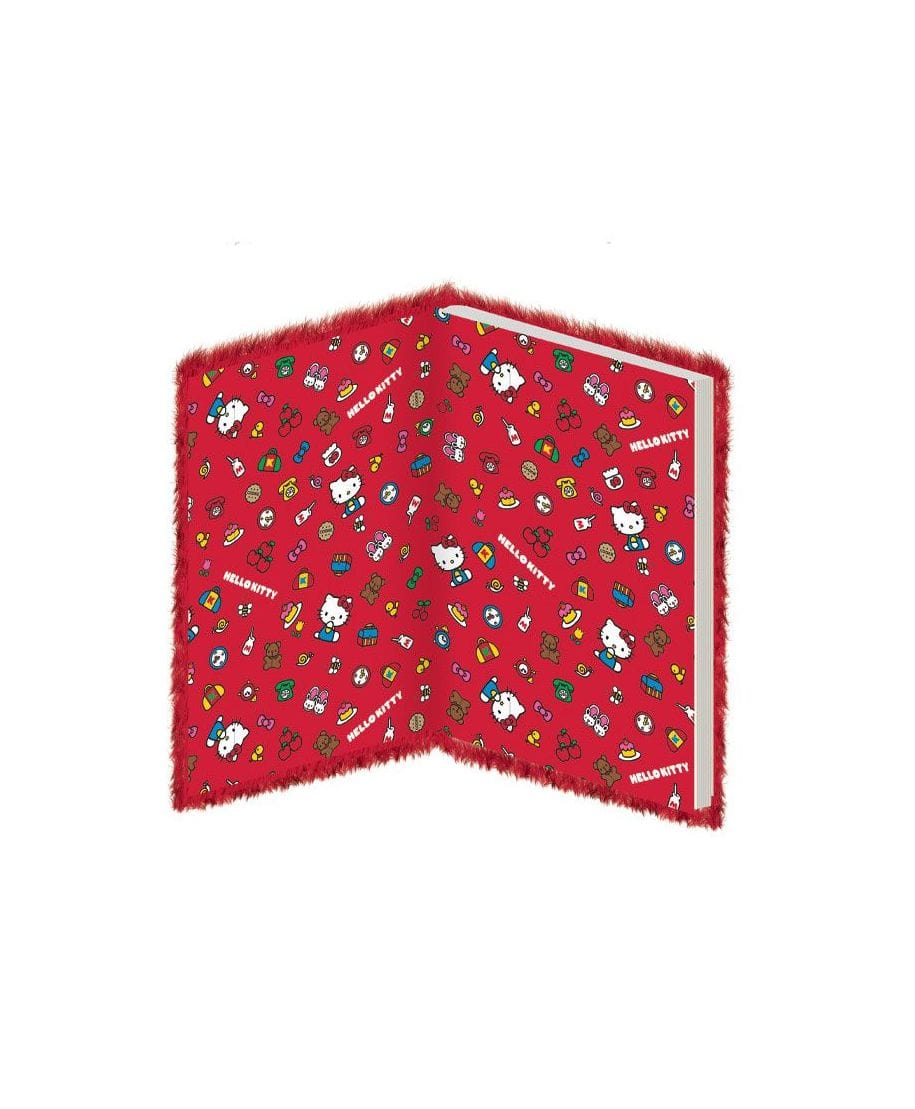 PYRAMID HELLO KITTY A5 PLUSH NOTEBOOK CASEBOUND 5063457019051